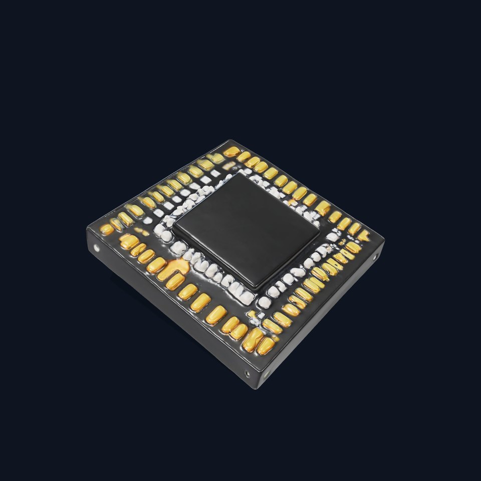 Matte Black Microchip model pack